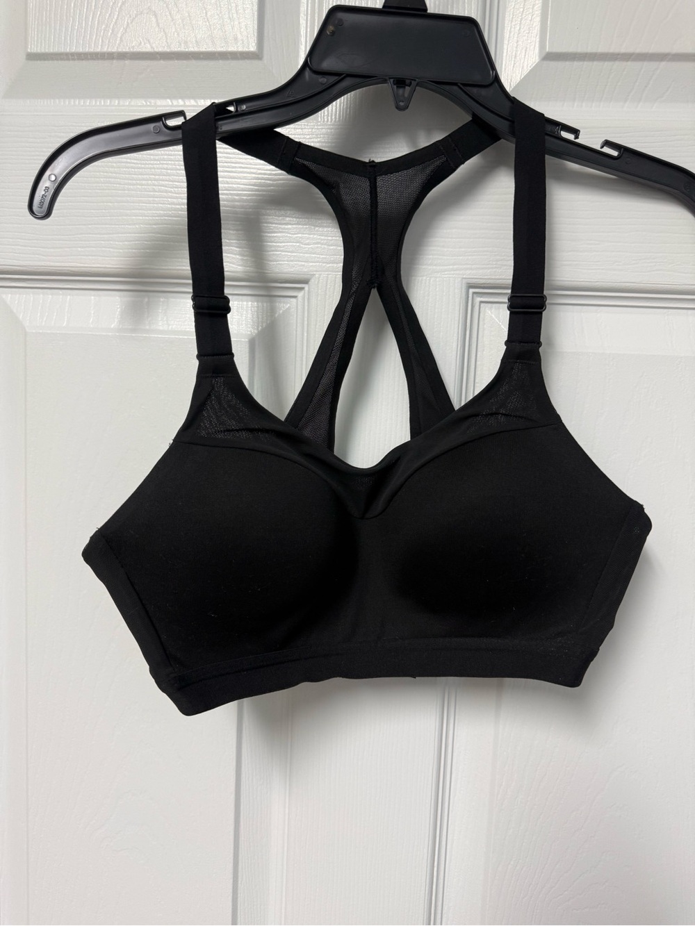Victoria's Secret Black Racerback Molded Sports Bra